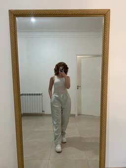 PANTALON OPEN LEG GREY  2