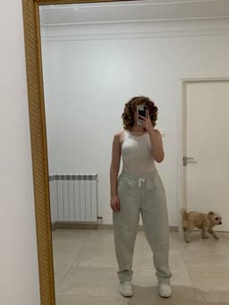 PANTALON OPEN LEG GREY  3