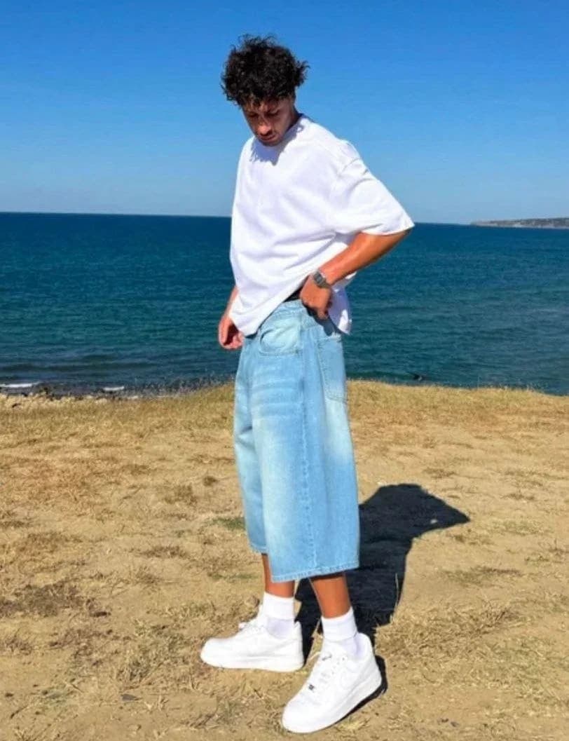 BAGGY JORT BLUE 