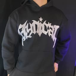 Hoodie oversize Angel Wing High Quality BLACK 2