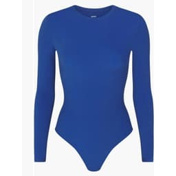 Long sleeve cotton blue bodysuit  1