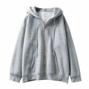 ZIP-IP HOODIE GREY 